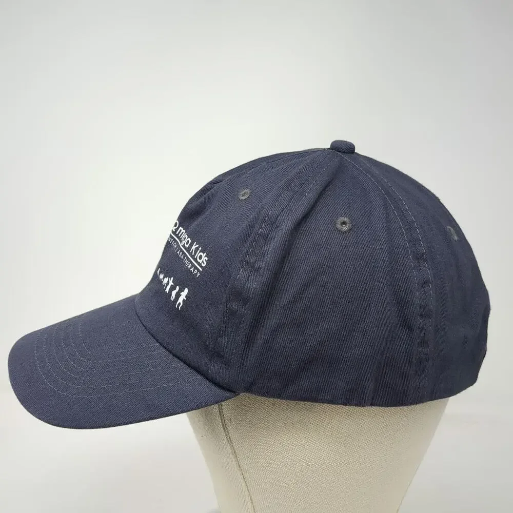 Hit 5 Panel Gray One Size Strapback Hat Alpha Omega Kids Early Intervention ABA